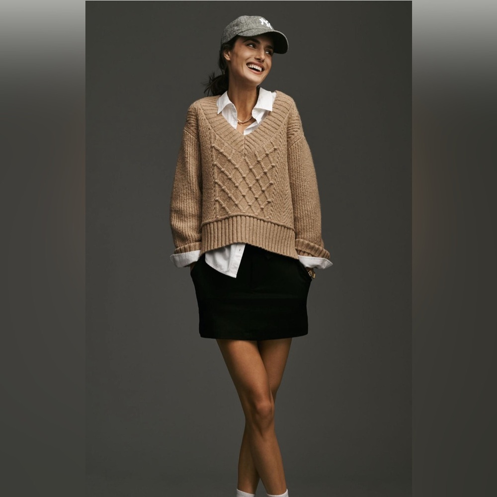 The Tillie V-Neck Pullover Sweater by Maeve
